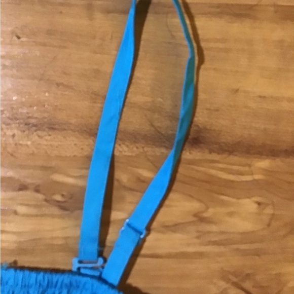 ππ ON SALE NWOT Blue Convertible Spaghetti Strap Smocked Dress - Picture 5 of 13